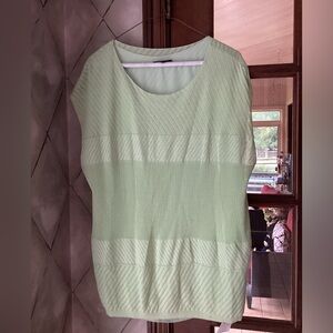 Lafayette 148 New York Light Green Blouse